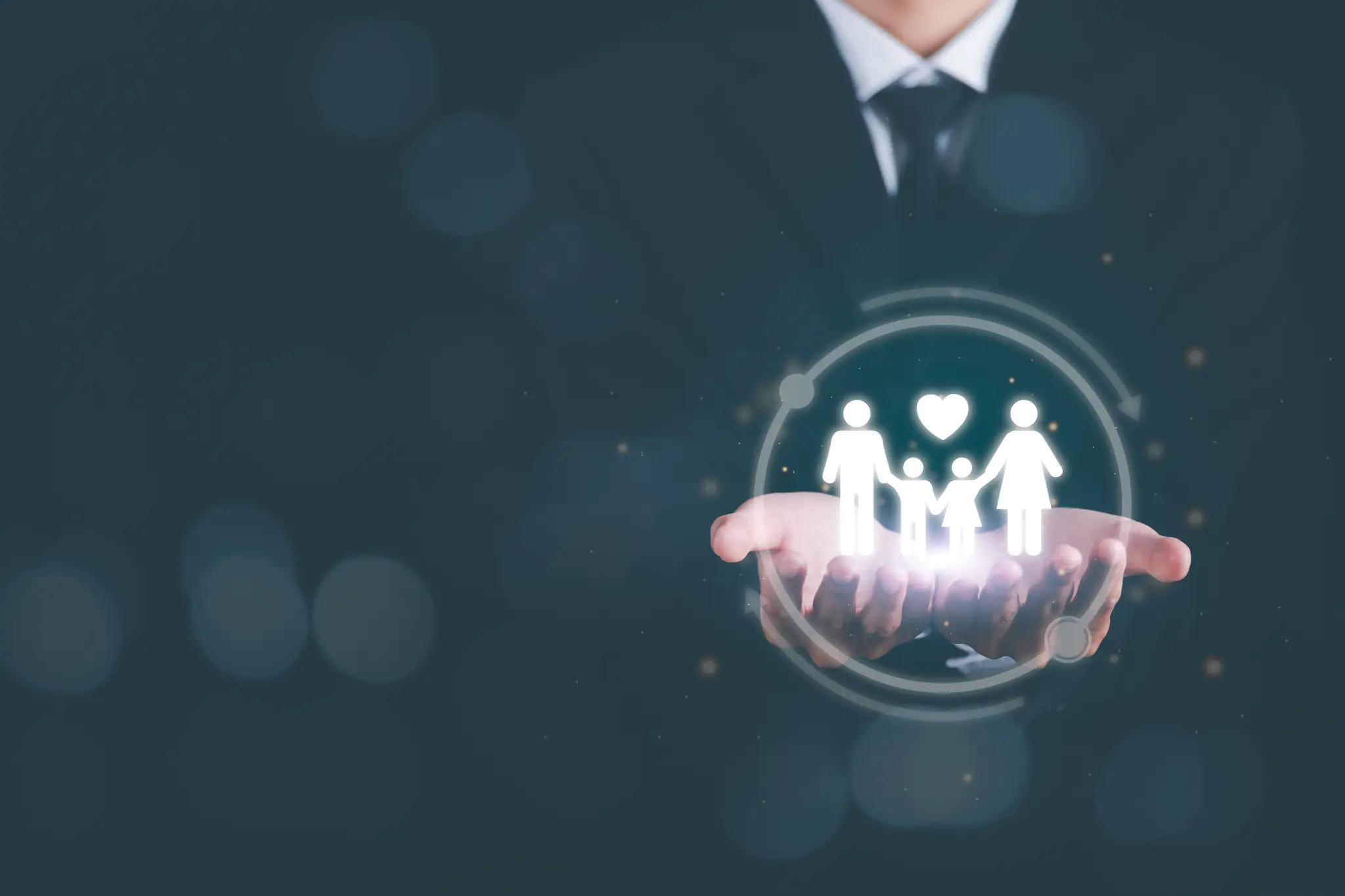 Adviser meeting with clients